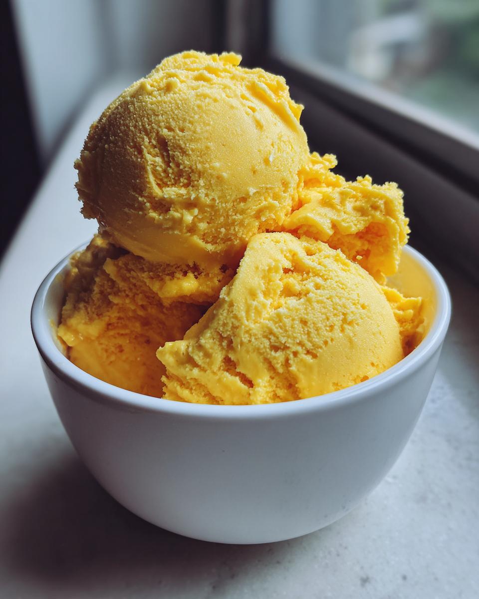 Mango Ice Cream for Easter - detail 2