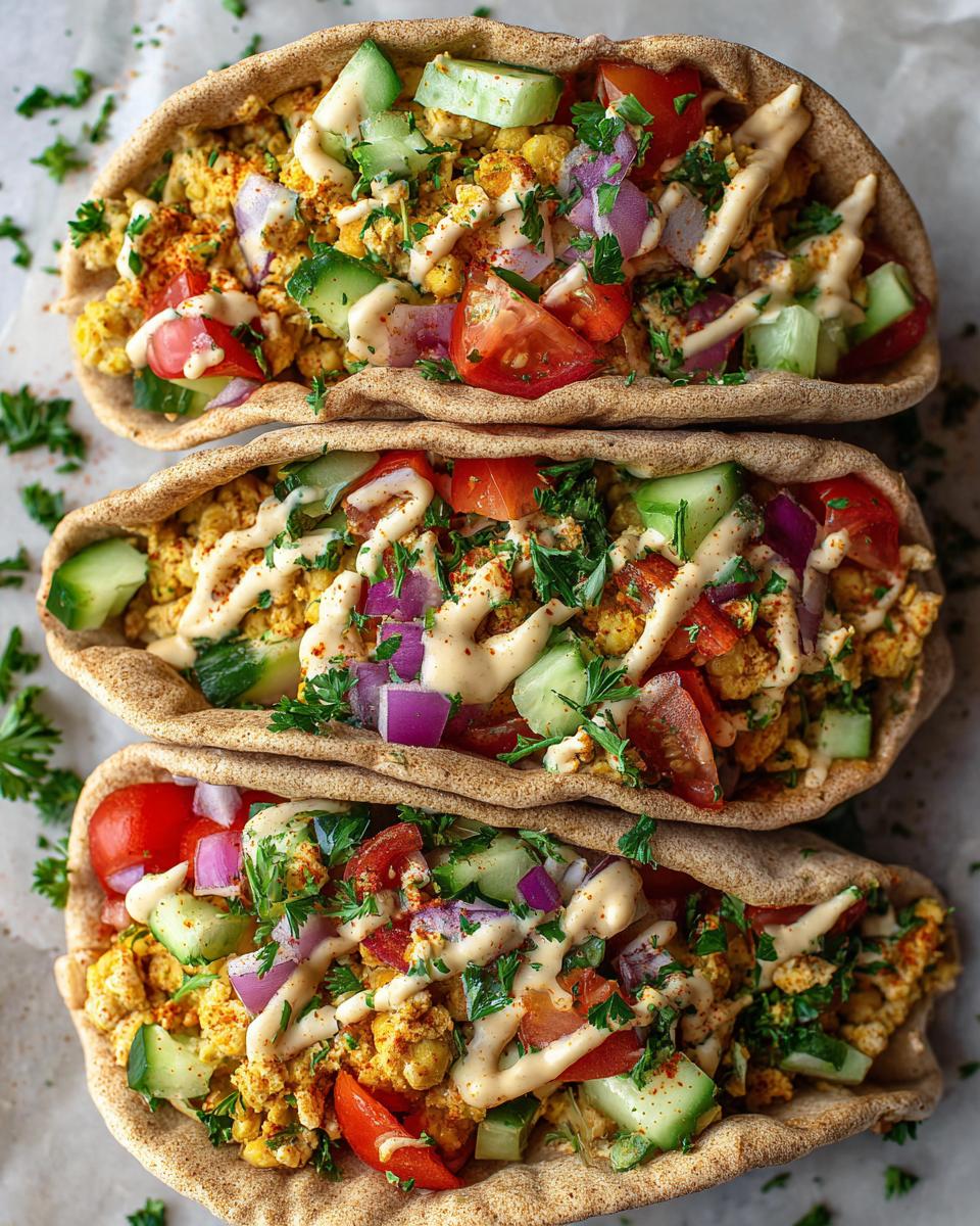 Mediterranean Chickpea Pita Tacos - detail 1