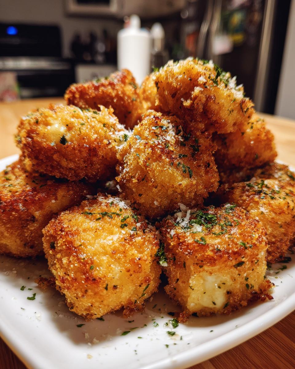 Mozzarella-Stuffed Fried Ravioli Bites for Christmas - detail 4