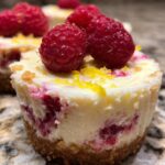 No Bake Mini Lemon Raspberry Cheesecakes for Easter, Christmas