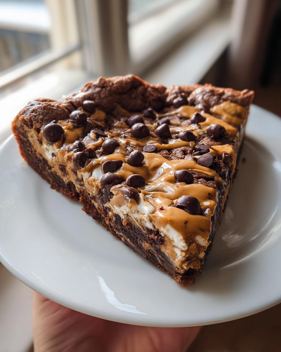 Peanut Butter Brownie Pizza - detail 3