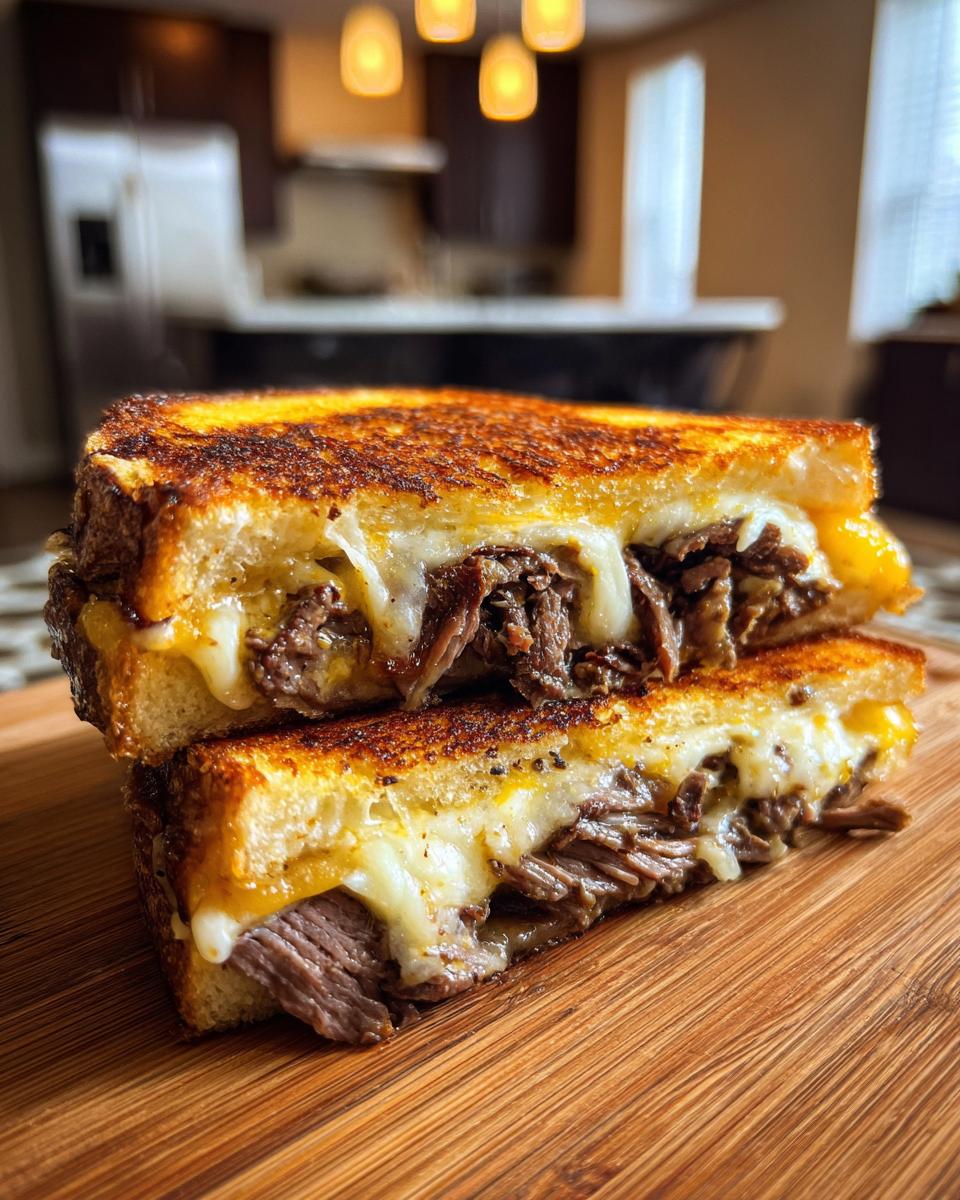 Philly Cheesesteak Grilled Cheese Sandwich - detail 1
