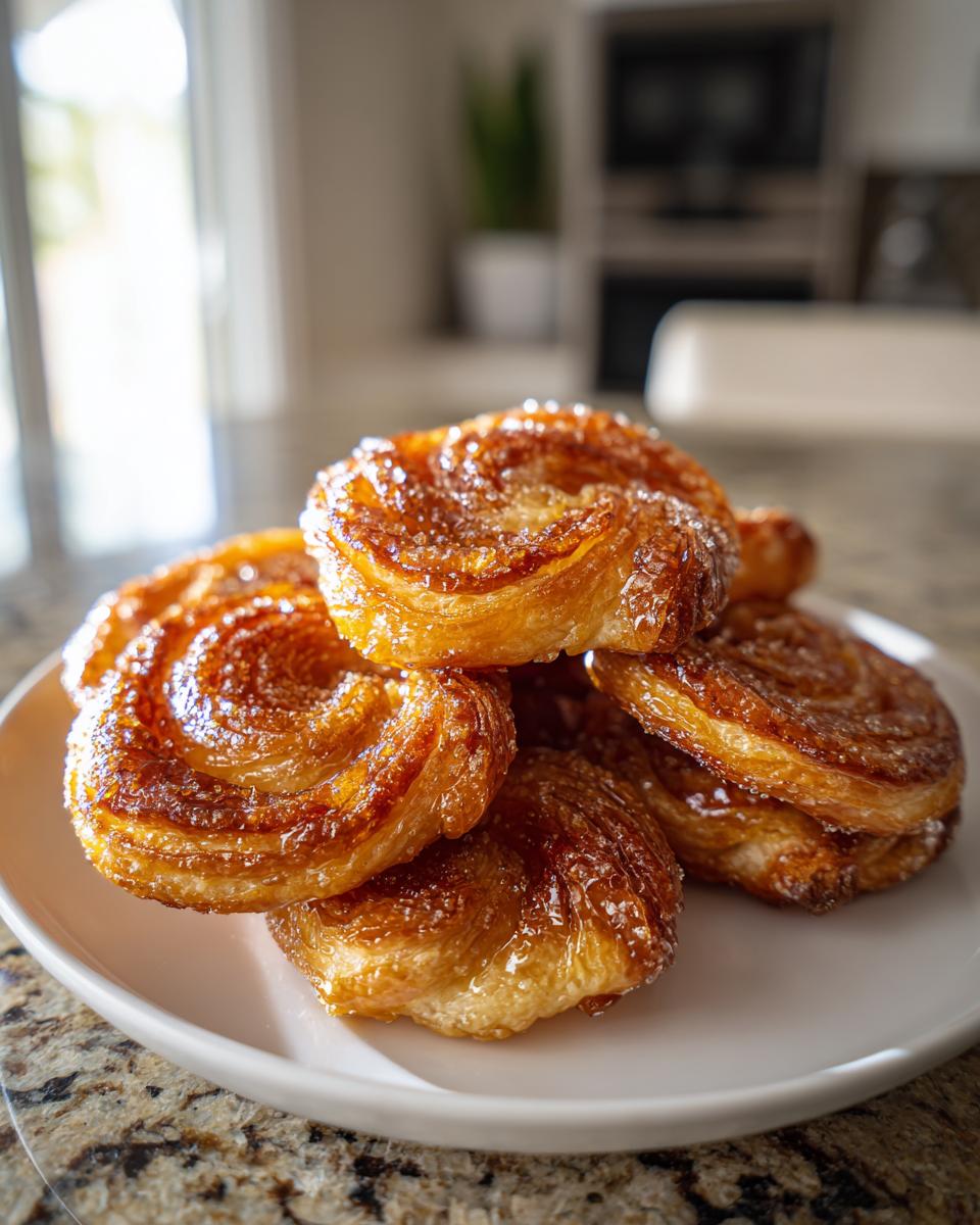 Puff Pastry Palmiers for Christmas - detail 2