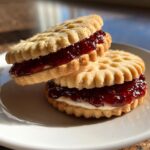 Raspberry or Strawberry Jam Sandwich Cookies for Christmas, Easter