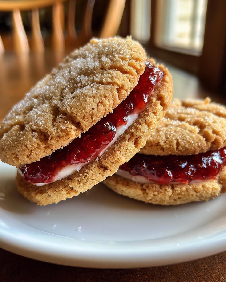 Raspberry or Strawberry Jam Sandwich Cookies for Christmas, Easter - detail 4