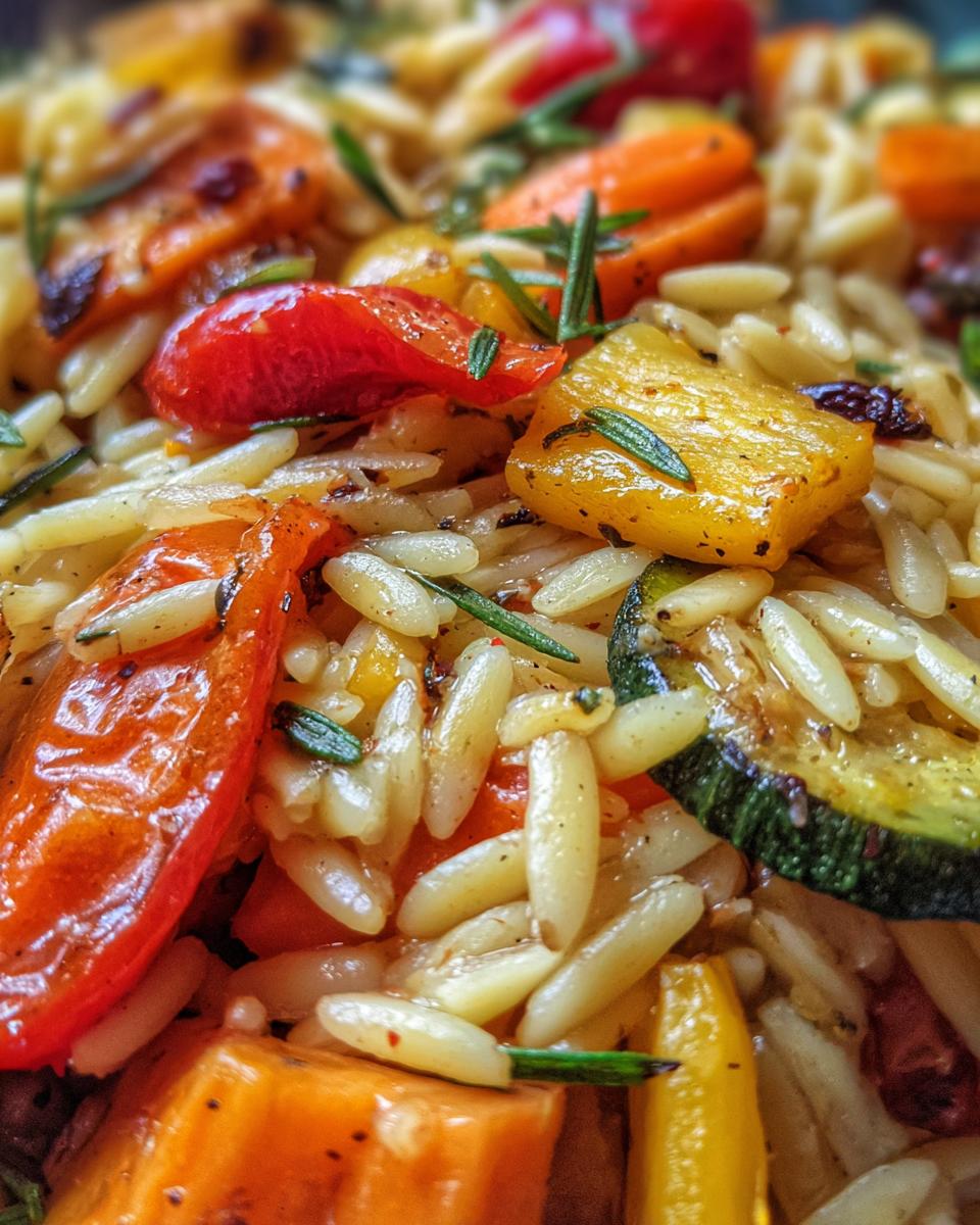 Roasted Vegetable and Orzo Power Bowl for Easter, Thanksgiving - detail 1