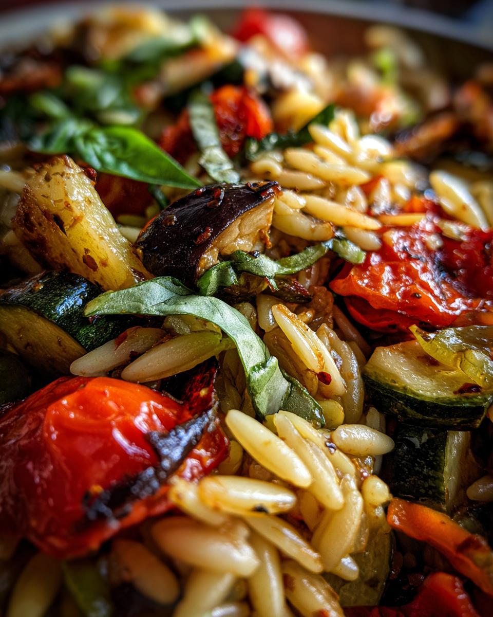 Roasted Vegetable and Orzo Power Bowl for Easter, Thanksgiving - detail 3