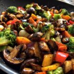 Sautéed Ear Mushrooms with Mixed Vegetables for Thanksgiving