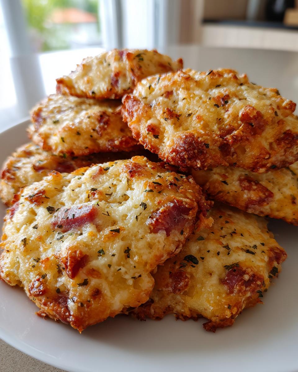 Savory Parmesan and Ham Cookies for Christmas - detail 3