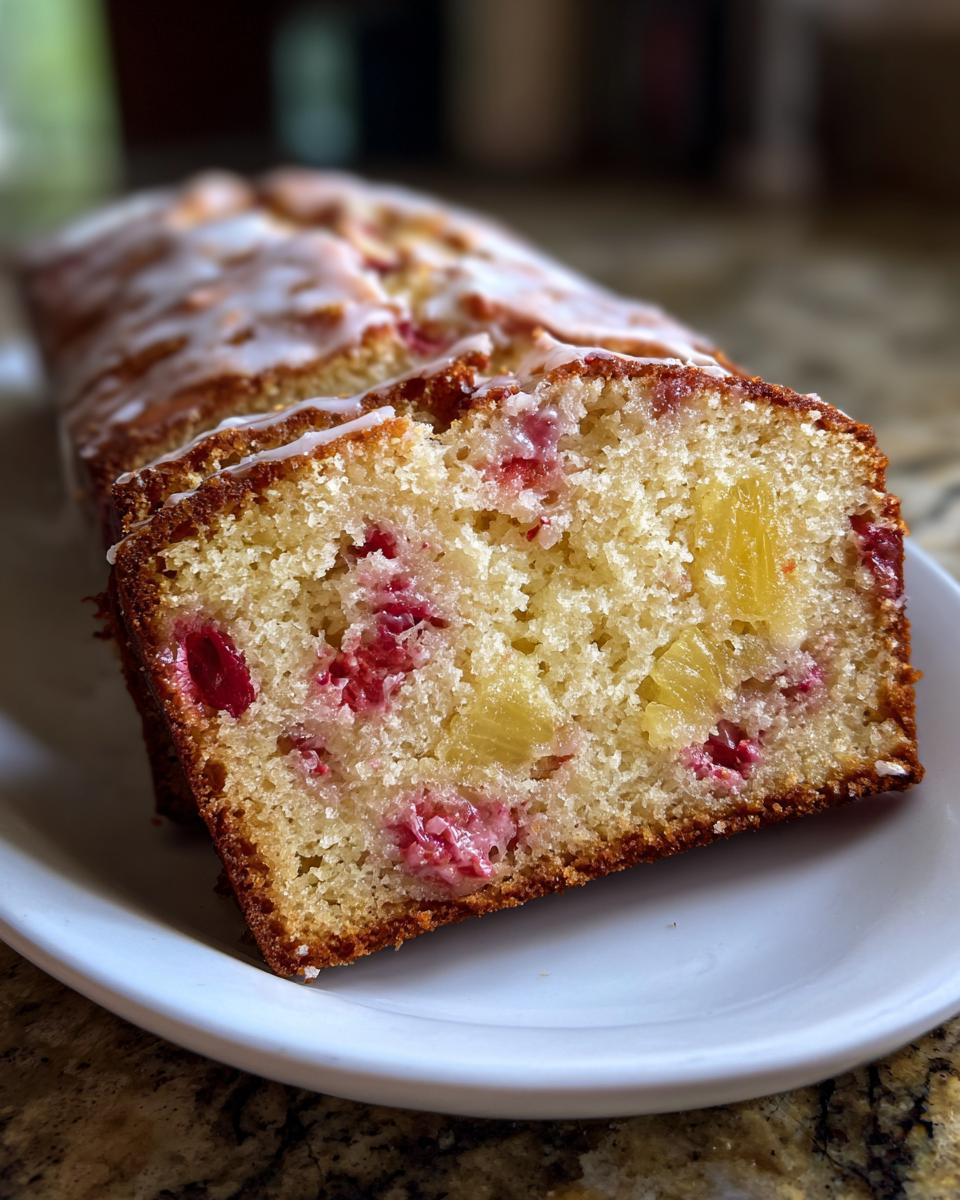 Strawberry Pineapple Pound Cake for Easter, Christmas - detail 1