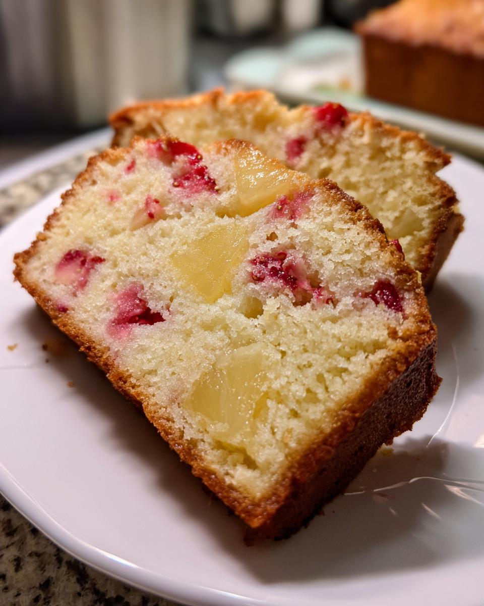 Strawberry Pineapple Pound Cake for Easter, Christmas - detail 4
