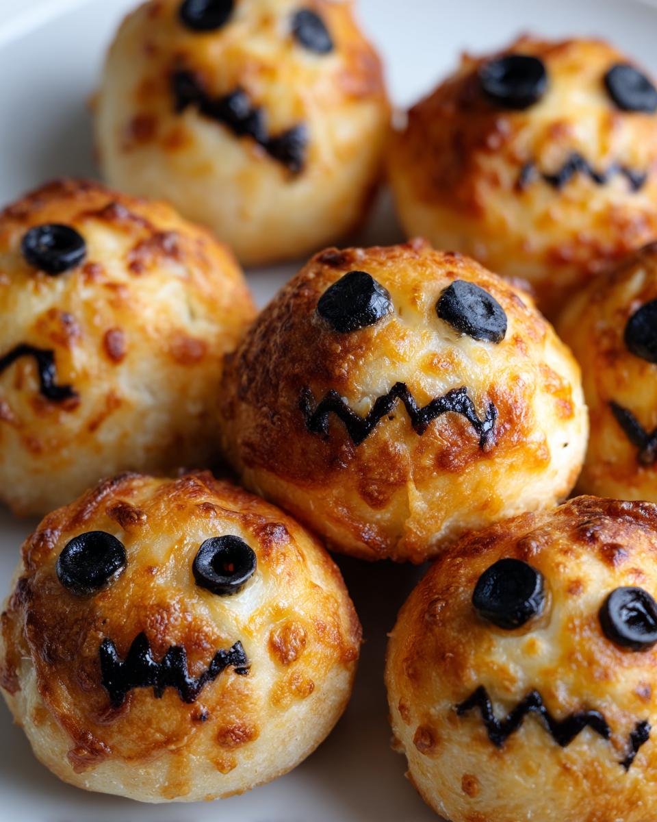 Stuffed Crust Pizza Bites for Halloween - detail 1