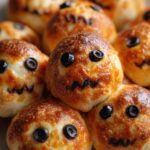 Stuffed Crust Pizza Bites for Halloween