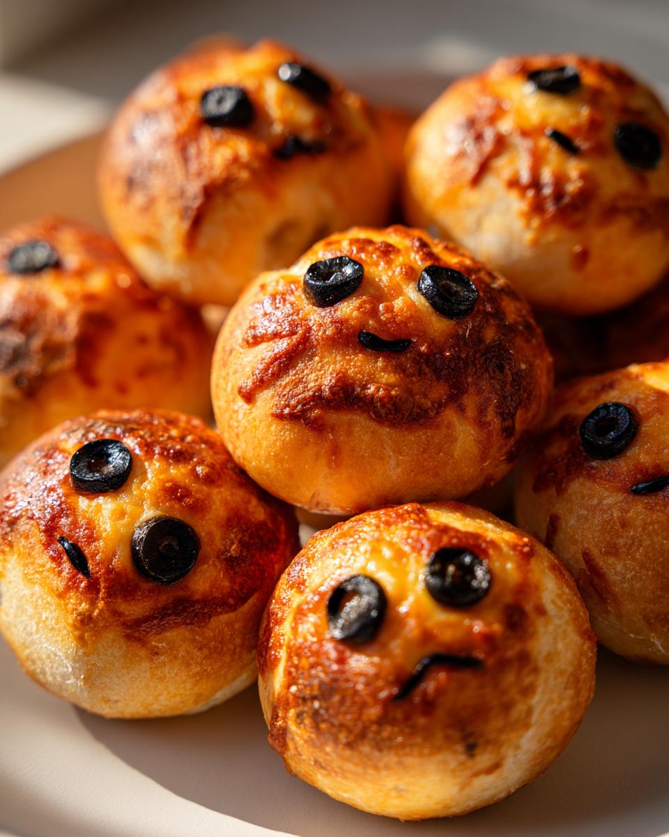 Stuffed Crust Pizza Bites for Halloween - detail 2