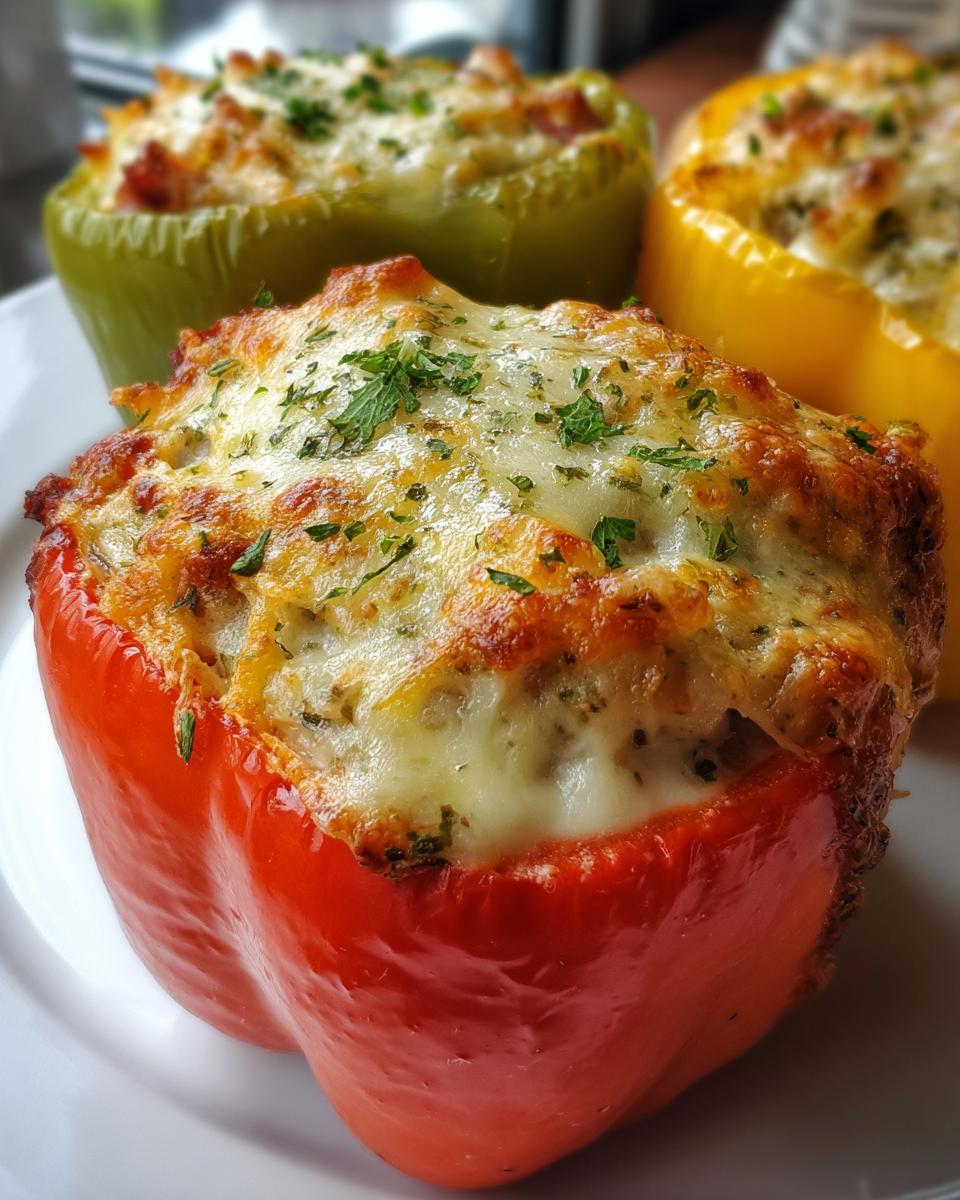 Stuffed Peppers with Ham and Cream Cheese - detail 1