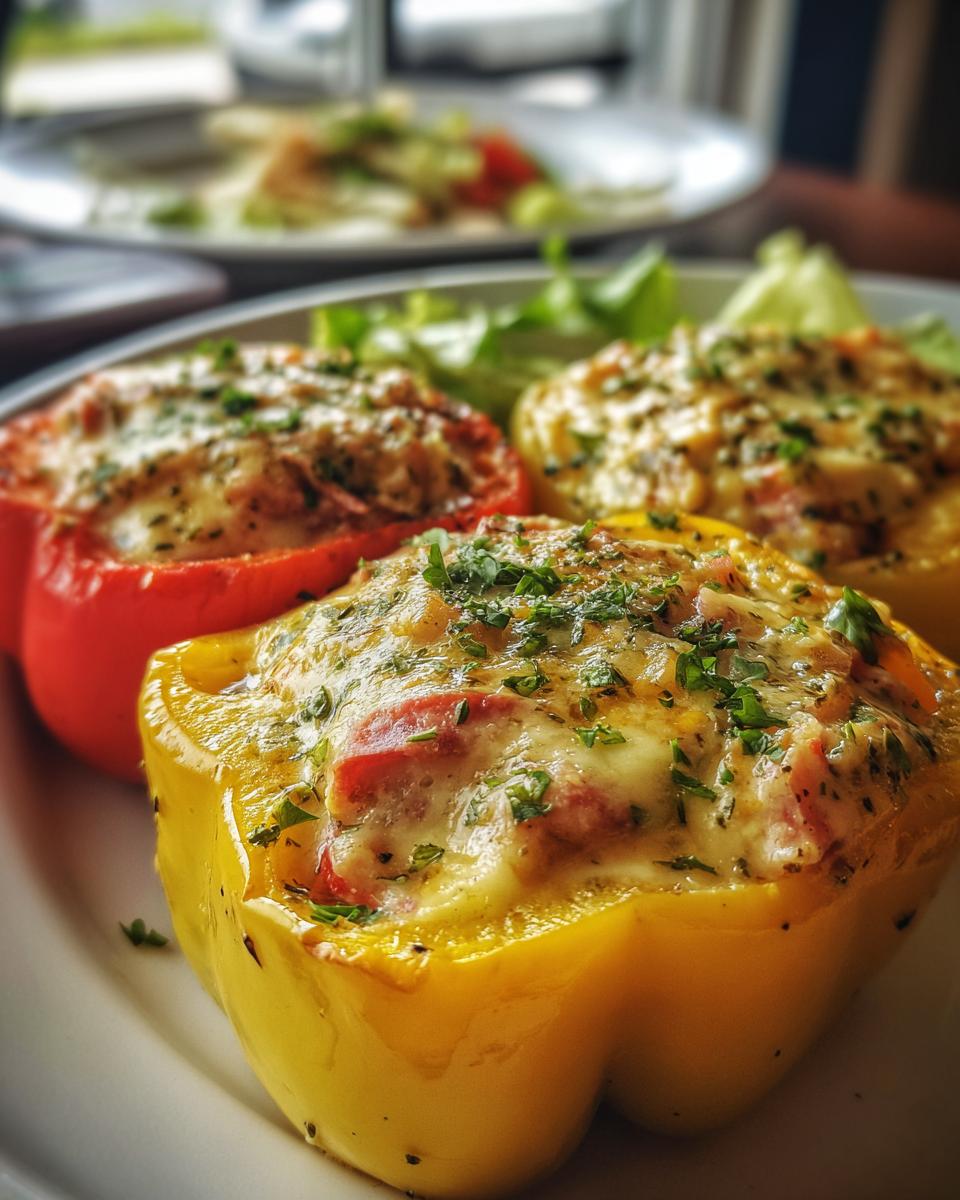 Stuffed Peppers with Ham and Cream Cheese - detail 2