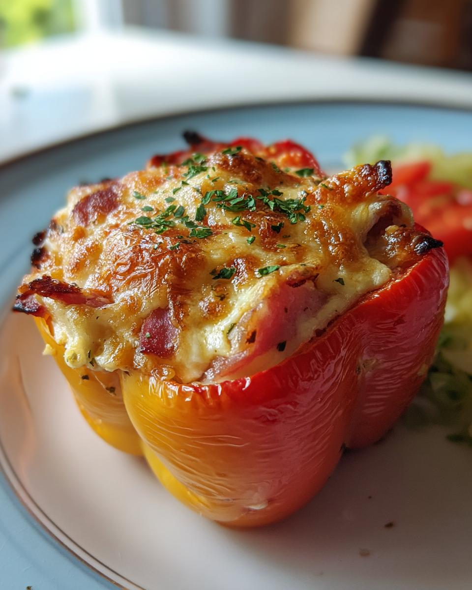 Stuffed Peppers with Ham and Cream Cheese - detail 3