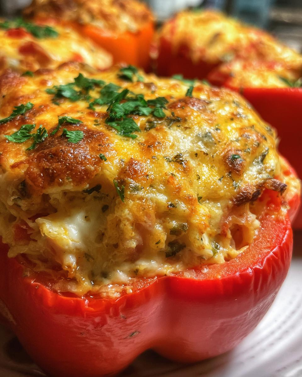 Stuffed Peppers with Ham and Cream Cheese - detail 4