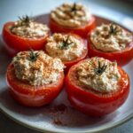 Stuffed Tomatoes with Tuna Mousse for Easter, Christmas