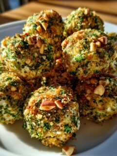 Surimi and Cream Cheese Appetizer Balls for Christmas
