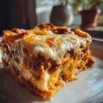 Taco Lasagna for Halloween, Thanksgiving
