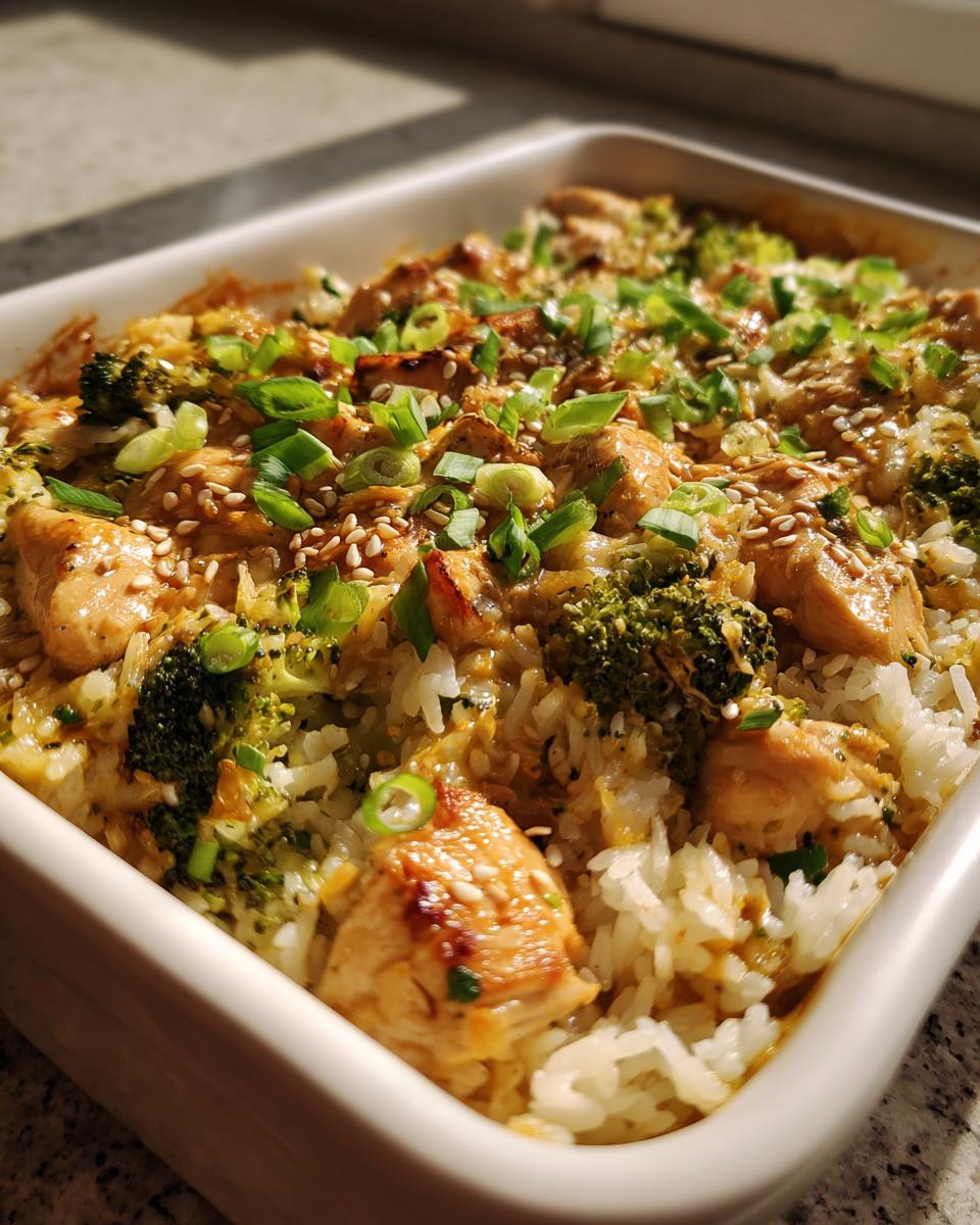 Teriyaki Chicken and Rice Casserole for Christmas - detail 3
