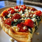 Tomato, Spinach, and Feta Tart for Easter, Christmas