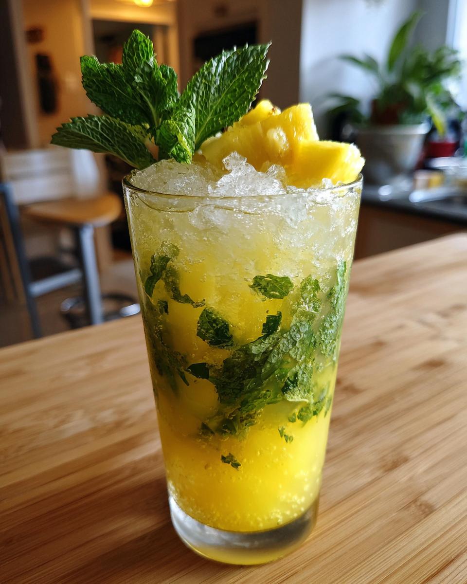 Tropical Pineapple Mojito for Easter, Christmas - detail 1