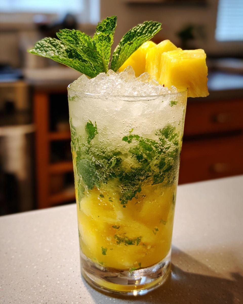 Tropical Pineapple Mojito for Easter, Christmas - detail 2