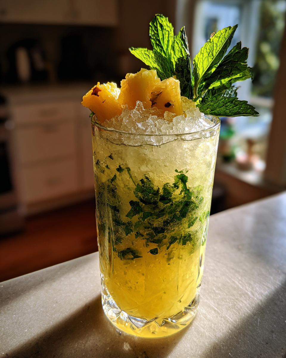 Tropical Pineapple Mojito for Easter, Christmas - detail 3