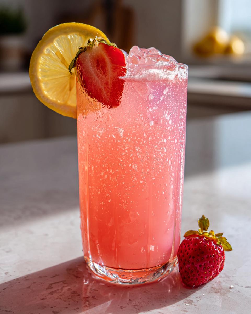3-Ingredient Strawberry Lemonade for Easter - detail 1