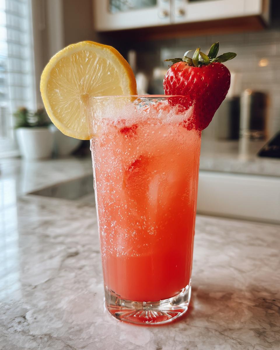 3-Ingredient Strawberry Lemonade for Easter - detail 2