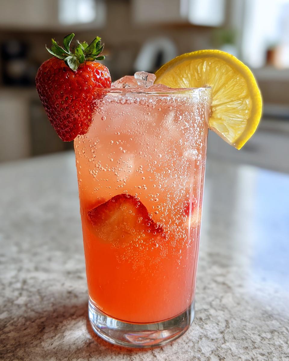 3-Ingredient Strawberry Lemonade for Easter - detail 3