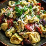 Antipasto Tortellini Pasta Salad for Christmas