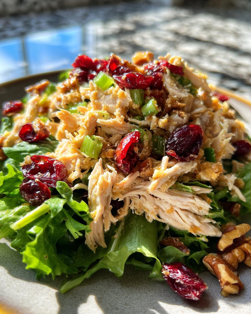 Asian Chicken Cranberry Salad for Thanksgiving, Christmas - detail 1