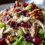 Asian Chicken Cranberry Salad for Thanksgiving, Christmas