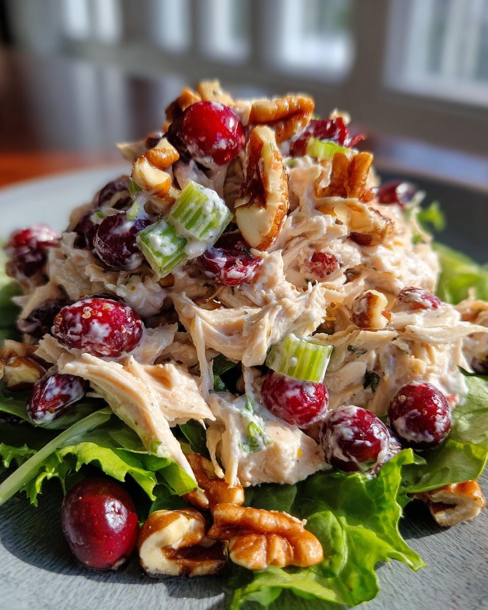 Asian Chicken Cranberry Salad for Thanksgiving, Christmas - detail 2