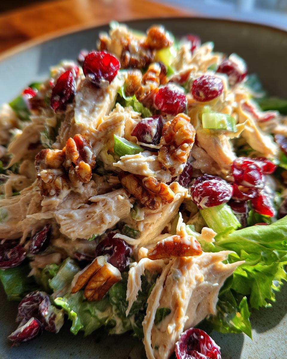 Asian Chicken Cranberry Salad for Thanksgiving, Christmas - detail 3