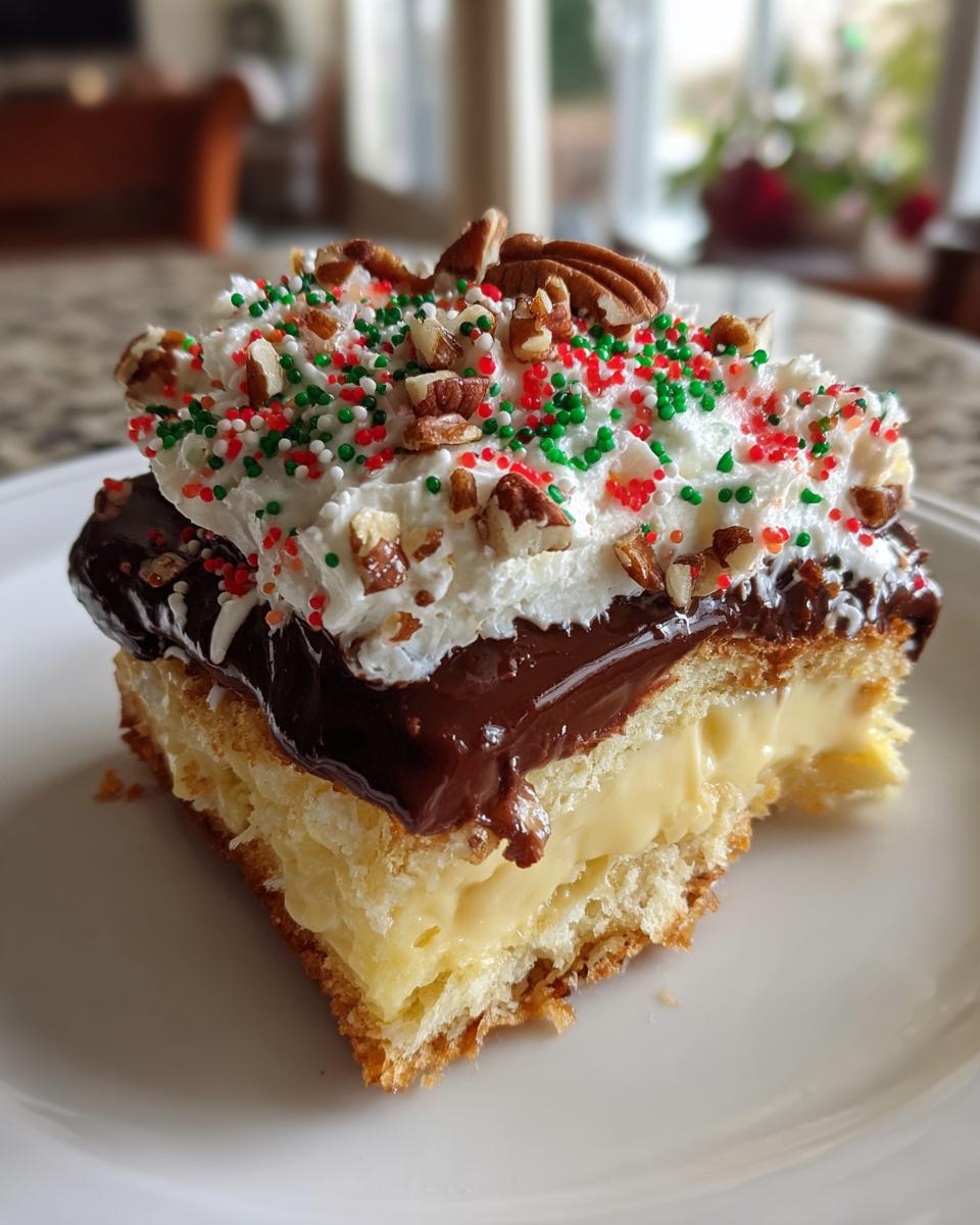 Boston Cream Pie for Christmas - detail 1