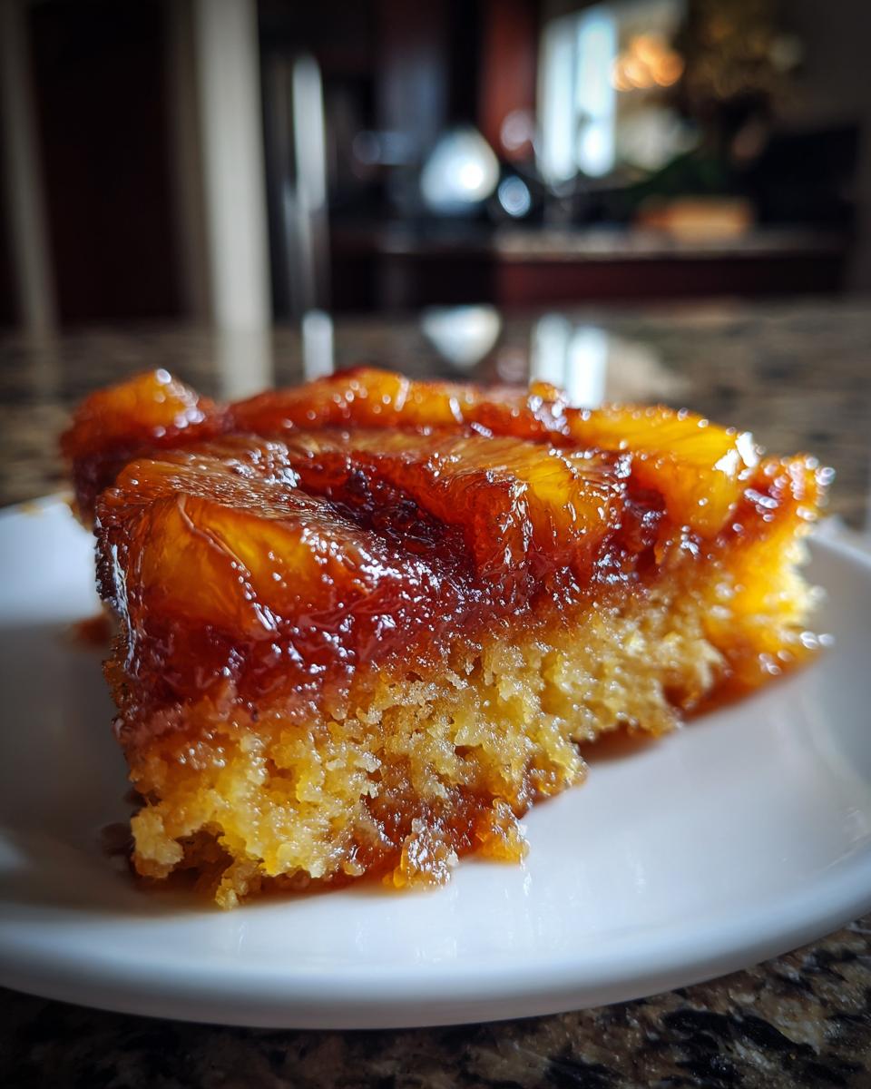 Brown Sugar & Rum Pineapple Upside Down Cake for Christmas - detail 4