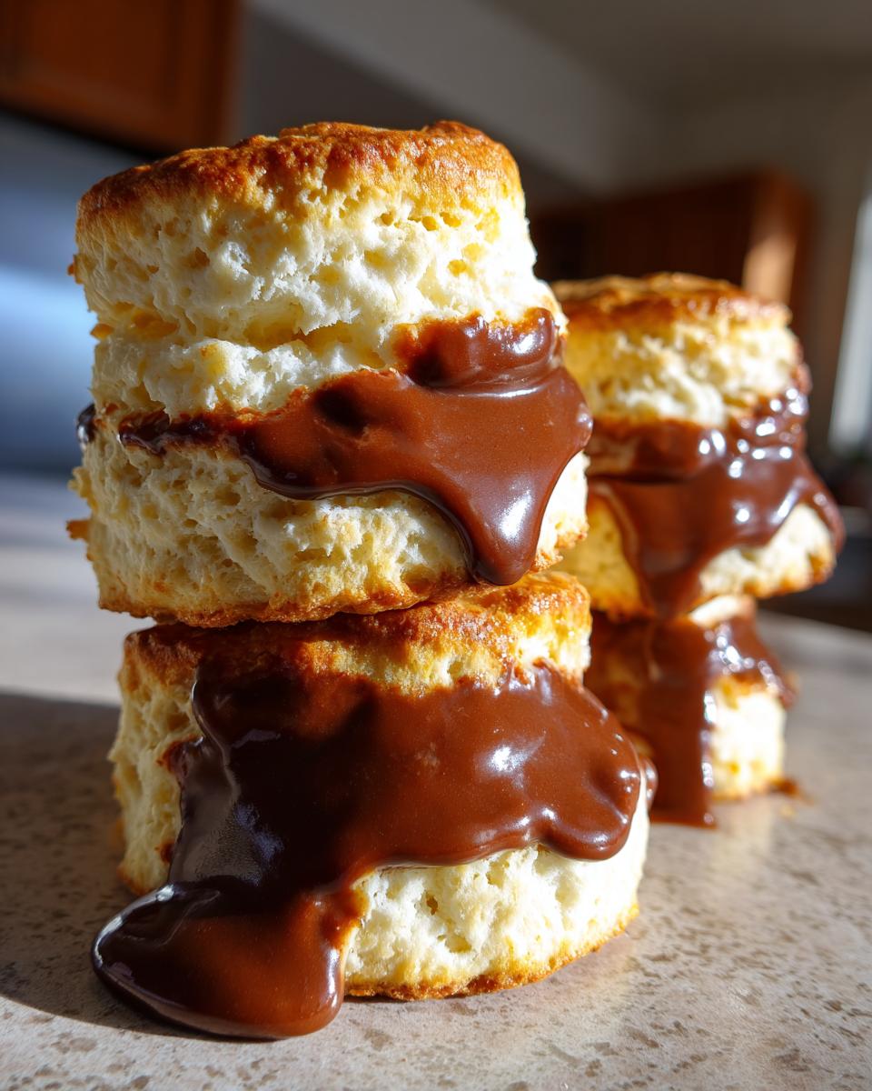 Buttermilk Biscuits with Chocolate Gravy for Christmas, Thanksgiving - detail 4