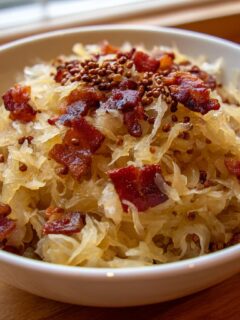 Classic German Sauerkraut for Christmas