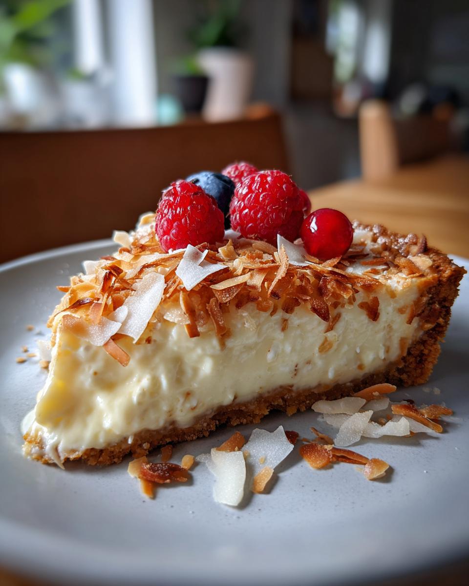 Coconut Paradise Tart for Christmas - detail 1