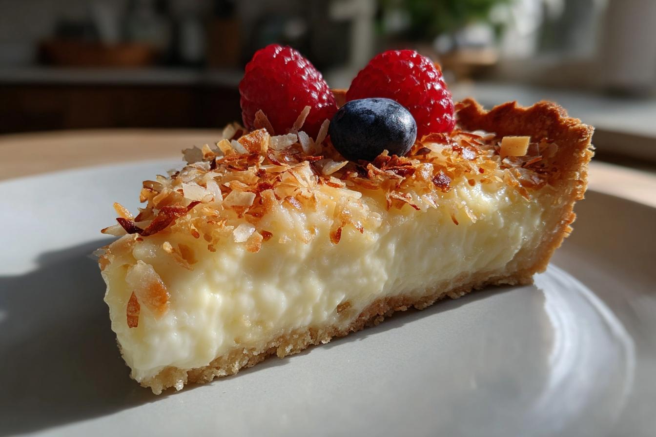 Coconut Paradise Tart for Christmas - detail 3