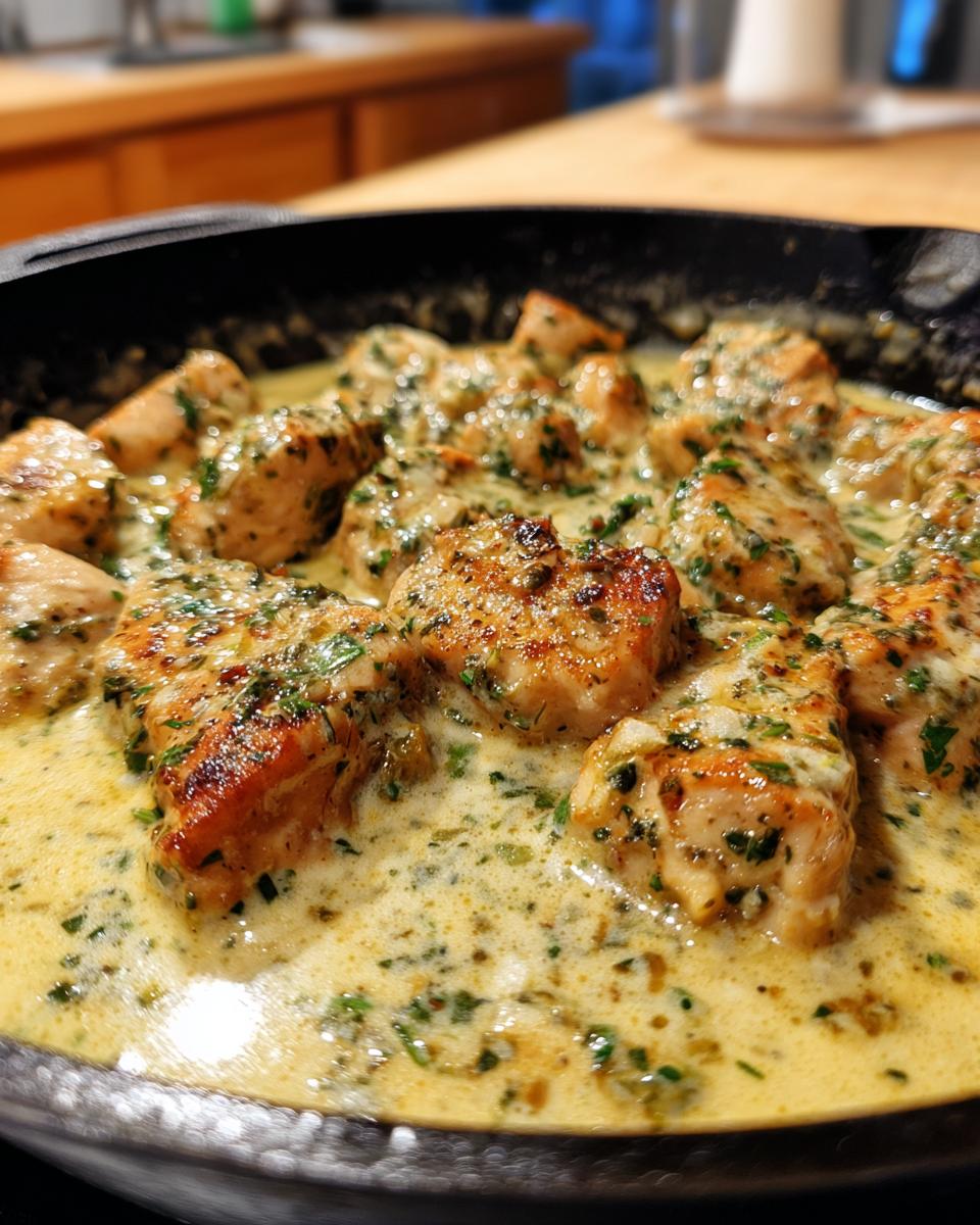 Creamy Boursin Garlic Herb Chicken Skillet for Christmas - detail 1