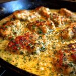 Creamy Boursin Garlic Herb Chicken Skillet for Christmas