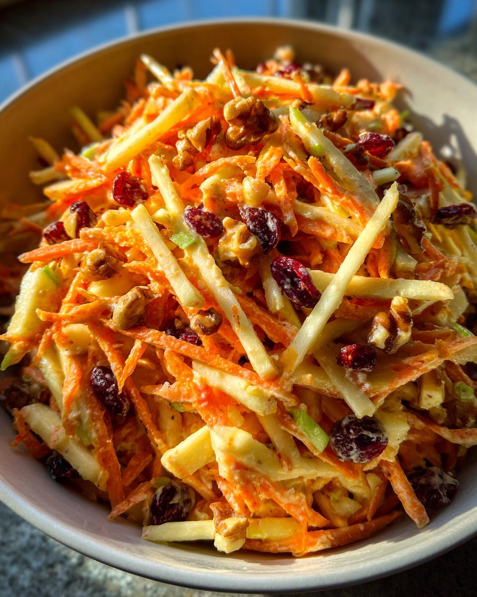 Crunchy Apple and Carrot Salad for Thanksgiving - detail 2