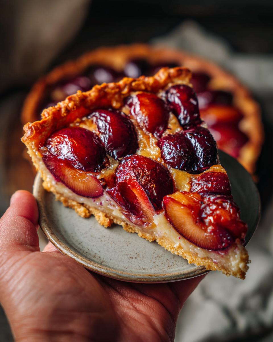Flamande Plum Tart for Easter, Christmas - detail 1