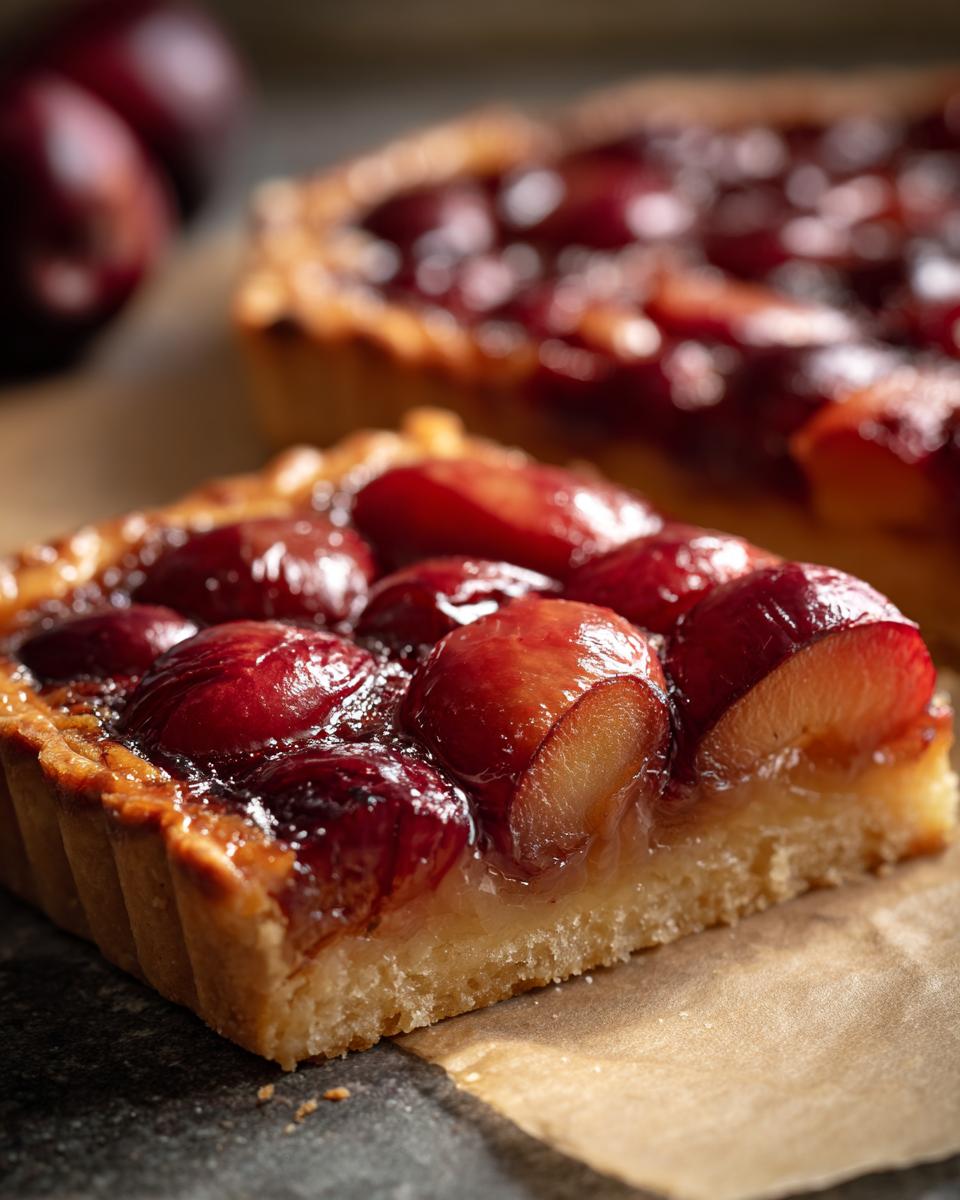 Flamande Plum Tart for Easter, Christmas - detail 2