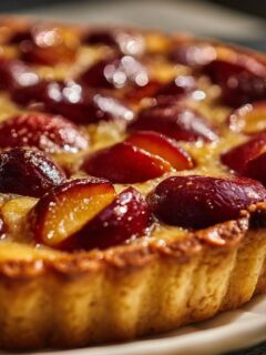 Flamande Plum Tart for Easter, Christmas